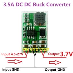 1 PCS 3.5A DC-DC Converter Module Buck Step-Down Voltage Regulator Board 4.5V-27V to 3V 3.3V 3.7V 5V 6V 7.5 9V 12V