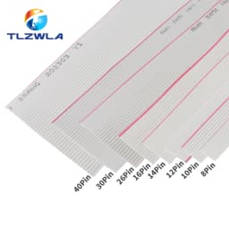 10Meter 1.27mm spacing 8P 10P 12P 14P 16P 20P 26P 30P 40P Grey flat cable FC-8 10 16 28AWG The wire,For IDC FC 2.54MM connector