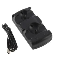 Dual Charging Holder Dock Charger Stand +USB Power Cable Cord for Playstation Dualshock 3 PS3 Gamepad Controller Move Navigation