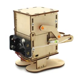 DIY Robot Eating Coin Model Assemble Kit Mini Teaching Learning STEM Project Science Education Aid Gift for School Lab