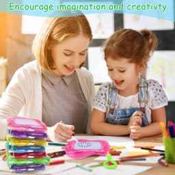 1-10PCS Mini Magnetic Drawing Board Keychain Doodle Pad with Stylus Portable Toy Erasable Writing Board Educational Kids Gift