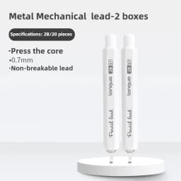 Metal Mechanical Pencil 0.3/0.5/0.7 mm Low Gravity Drawing Automatic HB Pencil Set with Leads Office School Writing Art Supplies