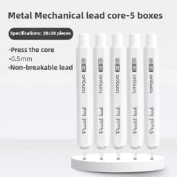 Metal Mechanical Pencil 0.3/0.5/0.7 mm Low Gravity Drawing Automatic HB Pencil Set with Leads Office School Writing Art Supplies