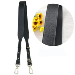 Fashion PU Leather 4cm Wide Bag Multicolor Black Adjustable Shoulder Bag Cross-body Leather Strap High-quality Bag Accessory