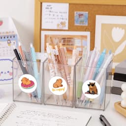 100-500pcs Cute Plump Capybara Cartoon Brown Animals Stickers DIY Scrapbook Phone Reward Seal Label Wall Sticker Kid Toy