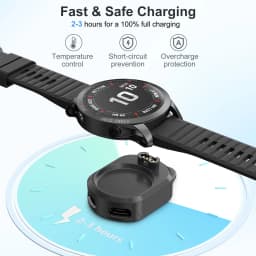2 in 1 Type C/Micro USB Charging Adapter Converter For Garmin Fenix E 8 7 7X 6 6S 5 5X Venu 2S Vivoactive 3 4 Watch Charger Dock