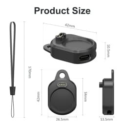 2 in 1 Type C/Micro USB Charging Adapter Converter For Garmin Fenix E 8 7 7X 6 6S 5 5X Venu 2S Vivoactive 3 4 Watch Charger Dock