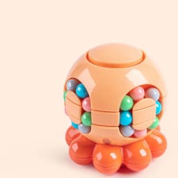 Magic Bean Cube Finger Rotating Stress Relief Toy for Adults Kids Antistress Anxiety Relief Fidget Cube Gifts Puzzle Toys
