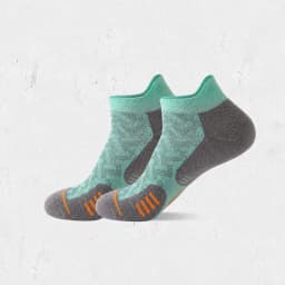 WRELS 1/2/3Pairs Athletic Running Cushioned Ankle Socks Cushioned Moisture Arch Support Compression Sock for Men and Women