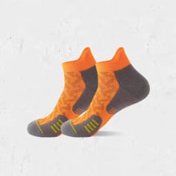 WRELS 1/2/3Pairs Athletic Running Cushioned Ankle Socks Cushioned Moisture Arch Support Compression Sock for Men and Women