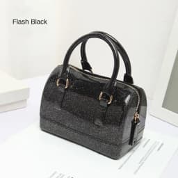 Portable PVC Jelly Crossbody Bags Candy Transparent Waterproof Shoulder Bag Handbag Women's Bucket Bag