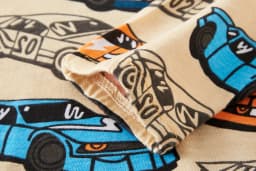 Children's Clothes 100% Cotton Pajama Set for Boys, Fully Printed Cartoon Car Children's Sleepwear Set for 1-8 Years