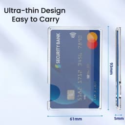 New Magnetic Clear Wallet Plastic Strong Adsorption Card Holder Portable Card Slots Cover for iPhone 16 15 Pro Max 14 13 12 Men