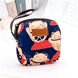 Girl Napkin Credit Card Holder Headphone Case Coin Clip Sanitary Bag Change Purse Tamper-Proof Storage Bag Sanitary Mat Bag