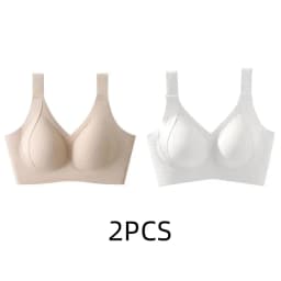 1/2PCS Women's Seamless Underwear, Thin Style, Large Breasts, Small Breasts, No Wires, Pull-up And Anti-sagging Large Size Bra