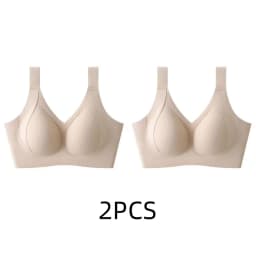 1/2PCS Women's Seamless Underwear, Thin Style, Large Breasts, Small Breasts, No Wires, Pull-up And Anti-sagging Large Size Bra