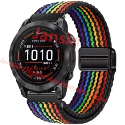 Quick Fit For Garmin 26mm 22mm Band Weaves Nylon Loop Magnetic Correa For Garmin Fenix 5 Instinct 2X Fenix 3 Strap Watchband