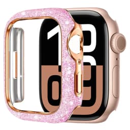 Women Crystal Diamond Case For Apple Watch 11 10 46mm 42mm Screen Glass Protective Shell iWatch 9 8 7 6 5 SE 45mm 41mm 44mm 40mm