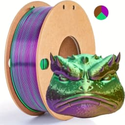 Three Color PLA Silk Filament 250g per Roll Net Weight, Suitable for FDM 3D Printers, 1.75mm Silk PLA 3D Printing Material.