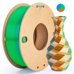 Three Color PLA Silk Filament 250g per Roll Net Weight, Suitable for FDM 3D Printers, 1.75mm Silk PLA 3D Printing Material.