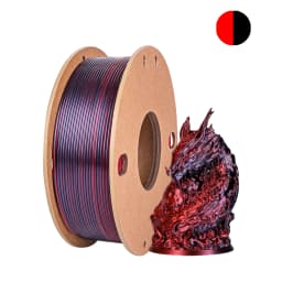 Three Color PLA Silk Filament 250g per Roll Net Weight, Suitable for FDM 3D Printers, 1.75mm Silk PLA 3D Printing Material.