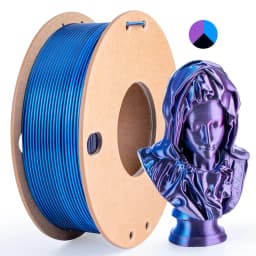 Three Color PLA Silk Filament 250g per Roll Net Weight, Suitable for FDM 3D Printers, 1.75mm Silk PLA 3D Printing Material.