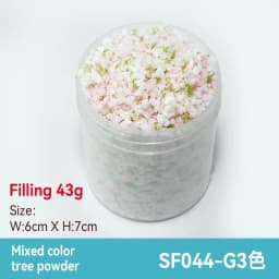 50ml 1-3mm Simulation bush grass sponge tree powder coarse grain flowers leaves diy military train model sand table scene layout