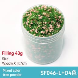 50ml 1-3mm Simulation bush grass sponge tree powder coarse grain flowers leaves diy military train model sand table scene layout