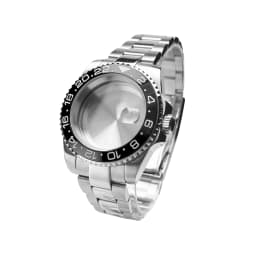 Blak Bezel 40mm Diver Waterproof For SUB NH34 NH35 NH36 Movement Sapphire Glass Watch Case Mod Glass Back 20atm Steel Bracelet