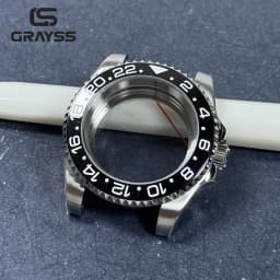 Blak Bezel 40mm Diver Waterproof For SUB NH34 NH35 NH36 Movement Sapphire Glass Watch Case Mod Glass Back 20atm Steel Bracelet