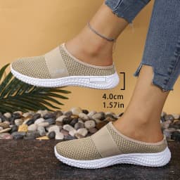 Women's Shoes Solid Color Mules, Women's Summer Shoes Free Shipping Shoes Slippers for Women Comfortable and Breathable