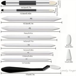 30pcs Sketching & Drawing Tool Kit - Includes Blending Stumps, Art Sponge Wiper, Scrapers & Dual-Tip Sponge Pens