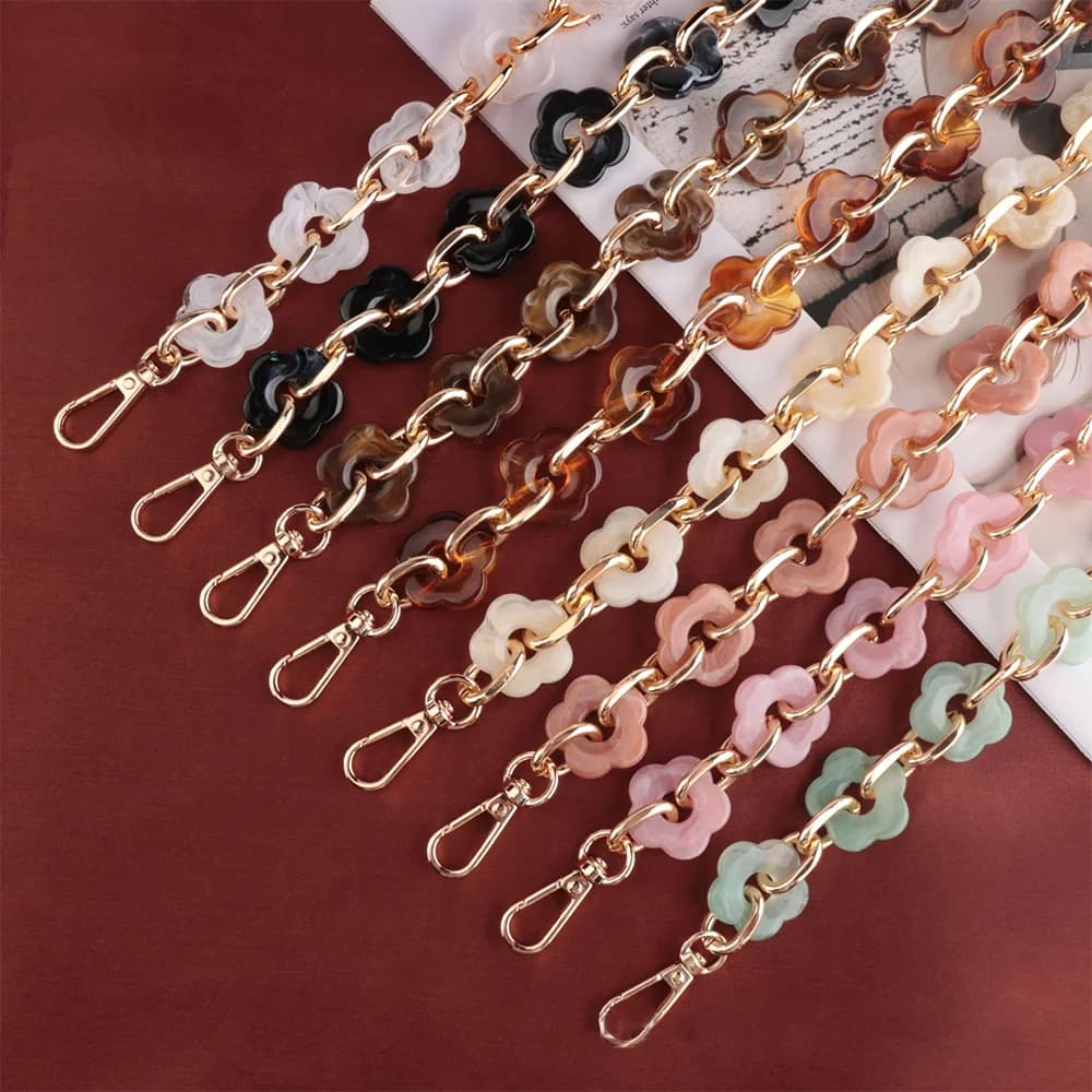 1PCS Acrylic Replaceable Detachable Bag Chain Strap Purse Handbag Bag Straps Resin Crossbody Shoulder Bag Diy Accessories
