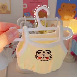 Plastic Doll Clothes Rack Miniature Dollhouse Furniture Toy Cosplay Closet Organizer for 15/20cm Cotton Doll Playing House Gift