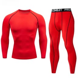 2pcs Men Compression Sportswear Suit Elastic Training Sports Yoga Sets Workout Jogging Fitness Clothing Tracksuit Pants Sporting