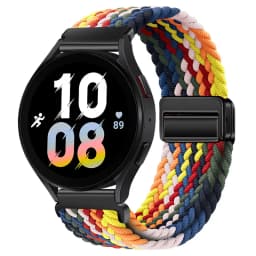 20mm 22mm Nylon Braided Strap for Samsung Galaxy Watch 7 6 5 4 Strap Magnetic Band for Huawei Watch GT6 5Pro GT4 3Pro 46mm Strap