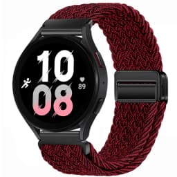 20mm 22mm Nylon Braided Strap for Samsung Galaxy Watch 7 6 5 4 Strap Magnetic Band for Huawei Watch GT6 5Pro GT4 3Pro 46mm Strap