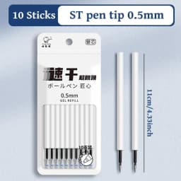 5pcs/set Kawaii 0.5mm Quick-drying Neutral Pen ST Pen Head High-value Gel Pen School Student Office Stationery Supplies