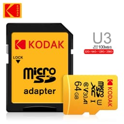 Kodak Micro SD 32GB-256GBMemory Card - High Speed Class 10 U3 UHS-I for Smartphones, Digital Cameras, Tablets and Drones Chri