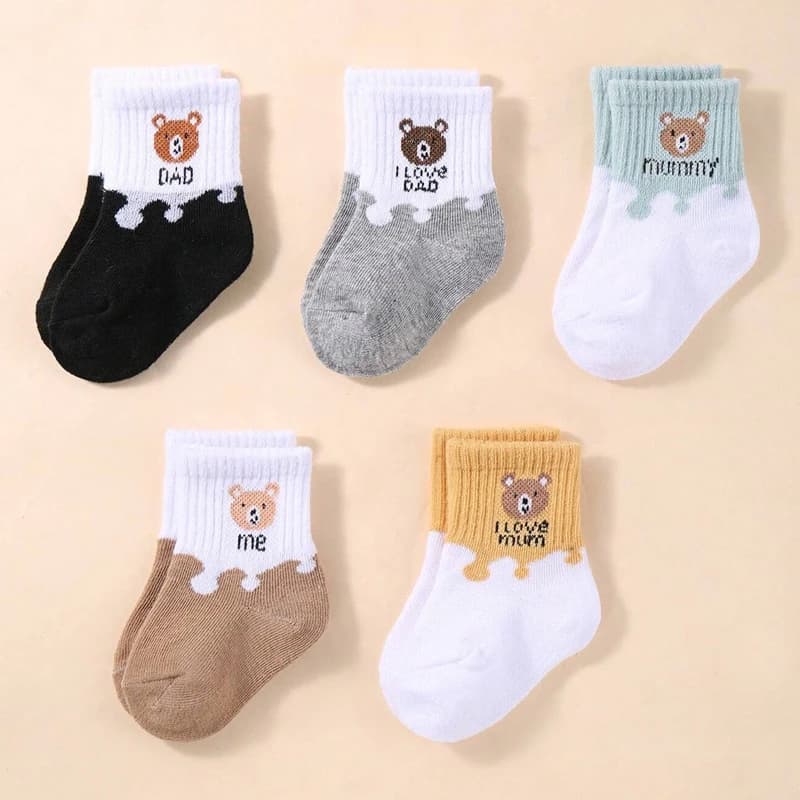 5 Pairs Baby Socks Low Cut Stretch Ankle Socks Infant Socks for Newborn Toddler Boys Girls Baby Socks