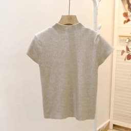 New Woman Clothing Short Sleeve T-shirt Slim Fit Tops Female O-Neck Knitted Sheath Tee Shirt Street Wear Sex Sporty 2026 Y2K