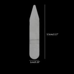 200Pcs Plastic Collar Stiffeners Stays Bones Set For Dress Shirt Men's Gifts Clear Plastic Collar Stays 55 x 10 mm