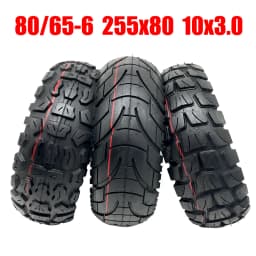 TUOVT Tyre 80/65-6 255x80 Inner Outer Tube 10x3.0 Tubeless Tire for Electric Scooter Kugoo M4 Pro Grace 10 Zero 10X