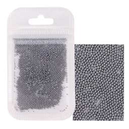 1 Pack 0.6-2.0mm Nail Art Caviar Bead 10g Rhinestone for Micro Steel Ball 3D Decorations UV Gel Acrylic Tips