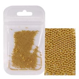 1 Pack 0.6-2.0mm Nail Art Caviar Bead 10g Rhinestone for Micro Steel Ball 3D Decorations UV Gel Acrylic Tips