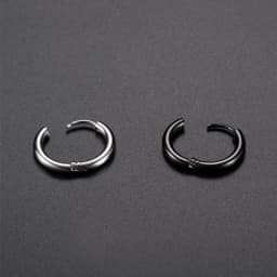 8/10/12/14/16/18/20mm Stainless Steel Huggie Hoop Earrings for Women Men