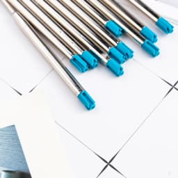 98mm1.0mm Ballpoint Pen Refills For Parker Pens Medium Point Blue Red Black Ink Rods For Writing Office Stationery
