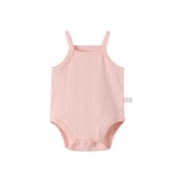 Summer Baby Clothes Boys Girls Bodysuit 0-24 Months Undershirt Thin Section Breathable Sling Onesie Solid Color Infant Bodysuits