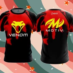 2025 New Men's Quick-Drying T-Shirt VENOM Printed Bowling Suit Classic Luxury Comfort Casual T-Shirt Sports Short Sleeve