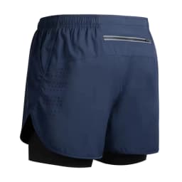 New men's summer outdoor running training 2-in-1 shorts, double-layer beach pants, quick-drying and breathable sports pants